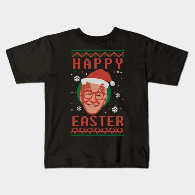 Happy Easter - Funny Joe Biden Kids T-Shirt by olivia parizeau